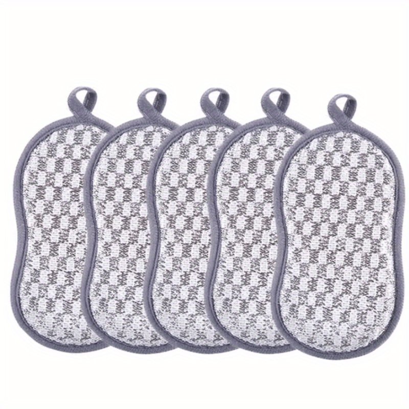 5pcs Durable Kitchen Scrub Sponge Heavy Duty Scrubber