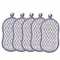 5pcs Durable Kitchen Scrub Sponge Heavy Duty Scrubber