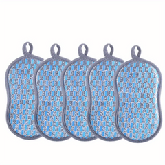 5pcs Durable Kitchen Scrub Sponge Heavy Duty Scrubber