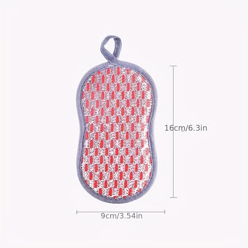 5pcs Durable Kitchen Scrub Sponge Heavy Duty Scrubber