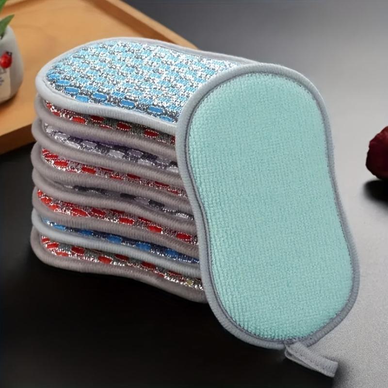 5pcs Durable Kitchen Scrub Sponge Heavy Duty Scrubber