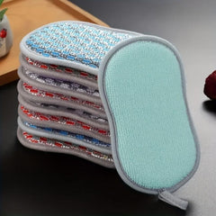 5pcs Durable Kitchen Scrub Sponge Heavy Duty Scrubber