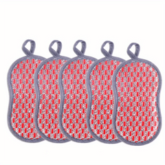5pcs Durable Kitchen Scrub Sponge Heavy Duty Scrubber