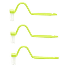 3pcs Thickened Toilet Brush V Shape Bending Handle Toilet Bowl Cleaning Brush