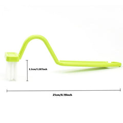 3pcs Thickened Toilet Brush V Shape Bending Handle Toilet Bowl Cleaning Brush
