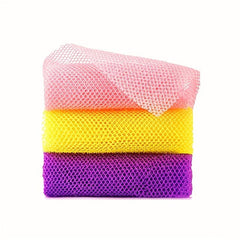 3PCs African Bath Towels Sauna Towels Bathing Back Scrubbing Nylon Bath Towels