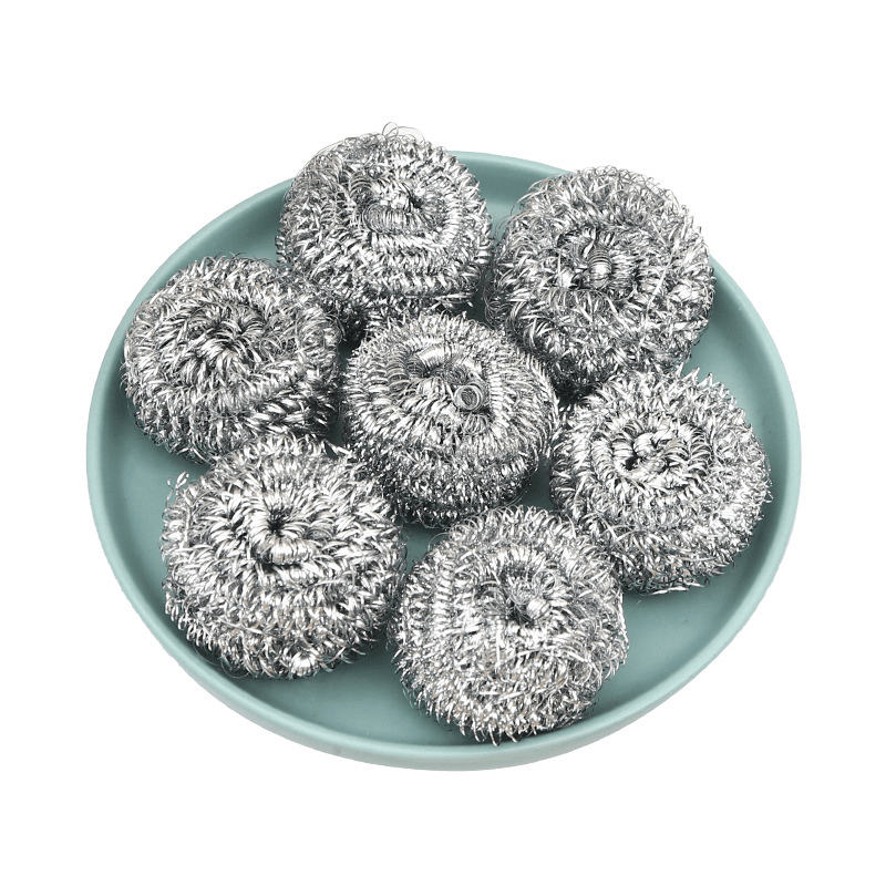 6pcs Stainless Steel Sponges Scrubbers Cleaning Ball