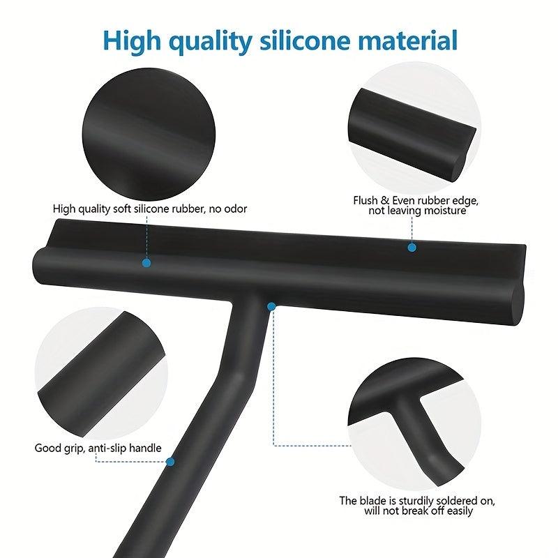Silicone Scraper Glass Wiper Squeegee Hook Household Cleaning Window Squeegee
