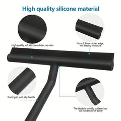Silicone Scraper Glass Wiper Squeegee Hook Household Cleaning Window Squeegee