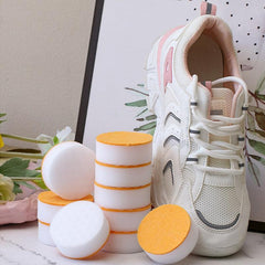 10pcs Dual Sided Shoe Cleaner Sponge for Whitening Shoe Soles