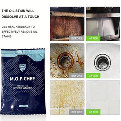 5pcs Heavy Duty Degreasing Cleaner Powder for Stubborn Stains