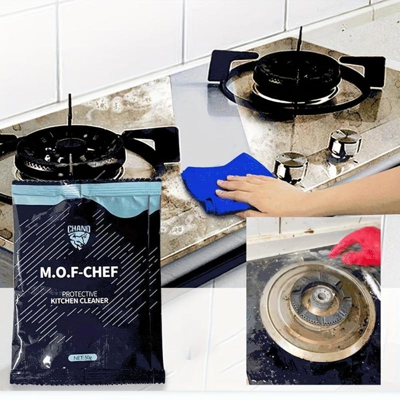 5pcs Heavy Duty Degreasing Cleaner Powder for Stubborn Stains