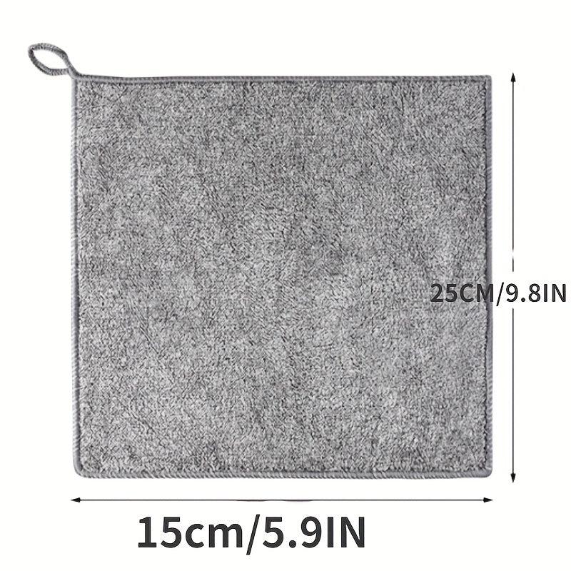 12pcs Microfiber Cleaning Cloth Grey Ultra Soft Highly Absorbent Rags