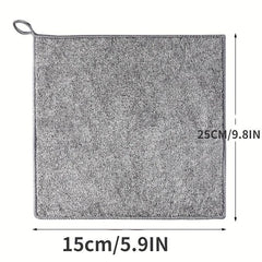 12pcs Microfiber Cleaning Cloth Grey Ultra Soft Highly Absorbent Rags