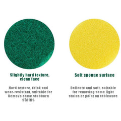 5pcs Double Sided Scouring Pad Dishwashing Sponge