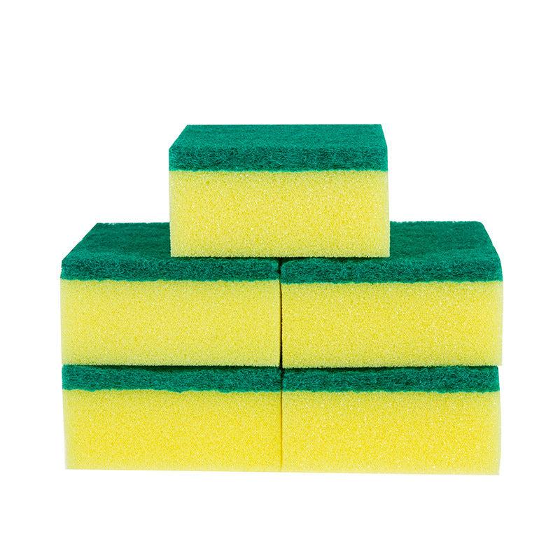 5pcs Double Sided Scouring Pad Dishwashing Sponge