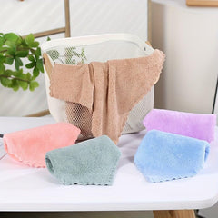 20pcs Coral Fleece Dish Cloths Soft Kitchen Cleaning Rags