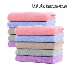 20pcs Coral Fleece Dish Cloths Soft Kitchen Cleaning Rags