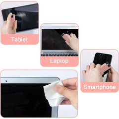 2in1 Microfiber Screen Cleaner Spray & Cloth Set for Phone Tablet Computer
