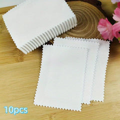 10pcs Jewelry Polishing Cloth Double Velvet for Gold Silver Cleaning