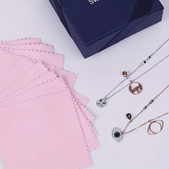 10pcs Jewelry Polishing Cloth Double Velvet for Gold Silver Cleaning