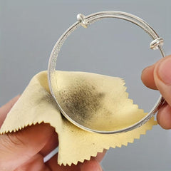 10pcs Jewelry Polishing Cloth Double Velvet for Gold Silver Cleaning