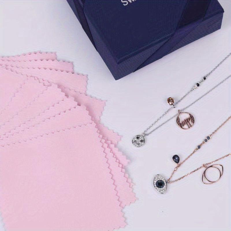 10pcs Jewelry Polishing Cloth Double Velvet for Gold Silver Cleaning