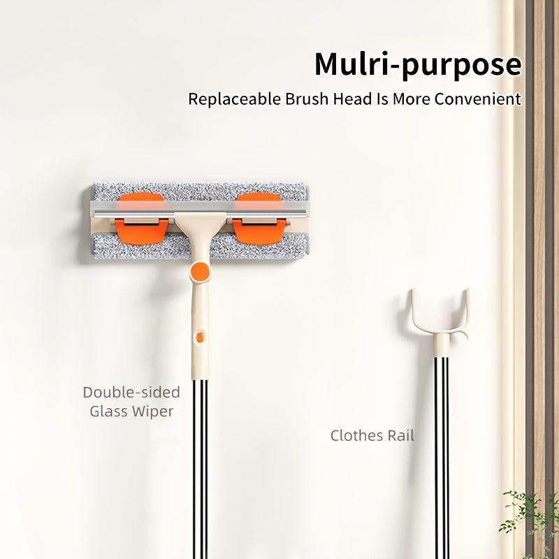 2-in-1 Window Cleaning Squeegee & Clothes Rail Multifunctional Tool