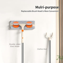 2-in-1 Window Cleaning Squeegee & Clothes Rail Multifunctional Tool
