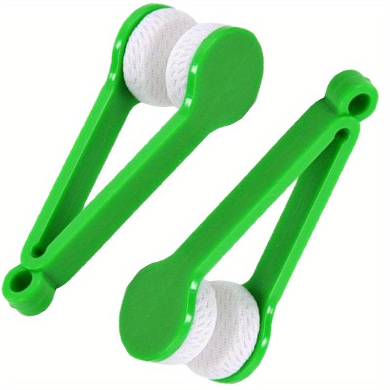 2pcs Mini Sun Glasses Eyeglass Microfiber Cleaner Brush Tool