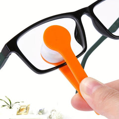2pcs Mini Sun Glasses Eyeglass Microfiber Cleaner Brush Tool