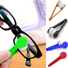 2pcs Mini Sun Glasses Eyeglass Microfiber Cleaner Brush Tool