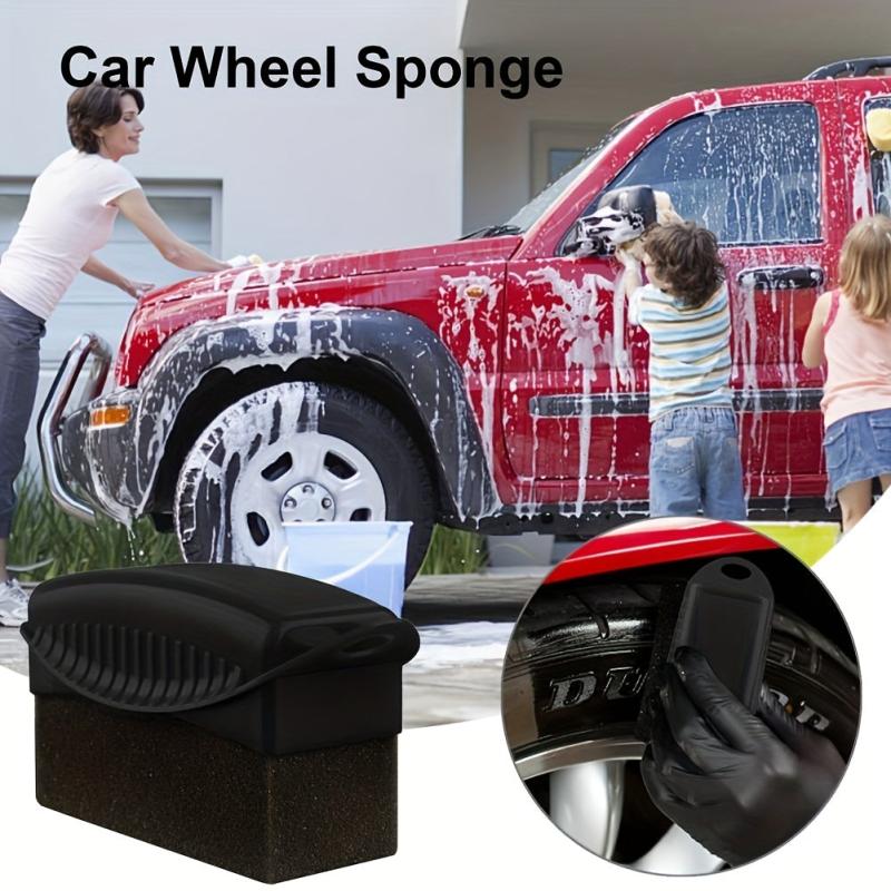 High Pressure Car Wheel Waxing Sponge Brush - Tire Cleaning and Polishing