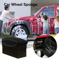High Pressure Car Wheel Waxing Sponge Brush - Tire Cleaning and Polishing