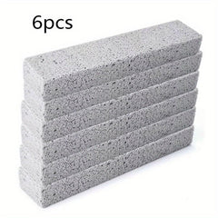 6pcs Pumice Stone Cleaning Pad Multifunctional Toilet Ring Grills Bathroom