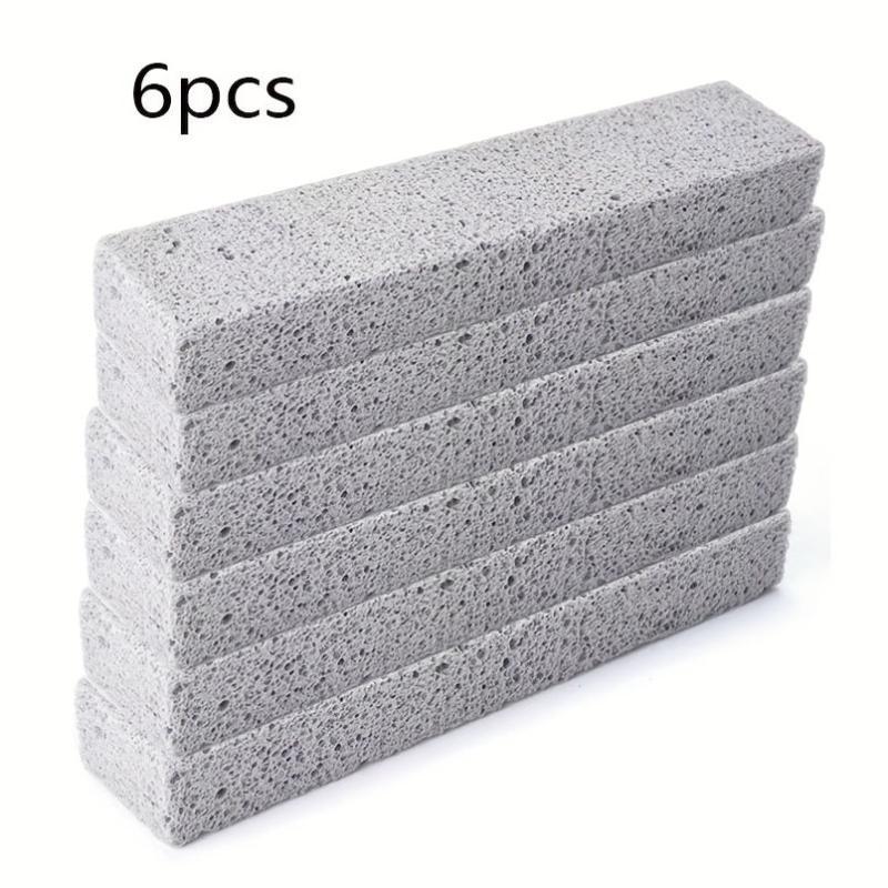 6pcs Pumice Stone Cleaning Pad Multifunctional Toilet Ring Grills Bathroom
