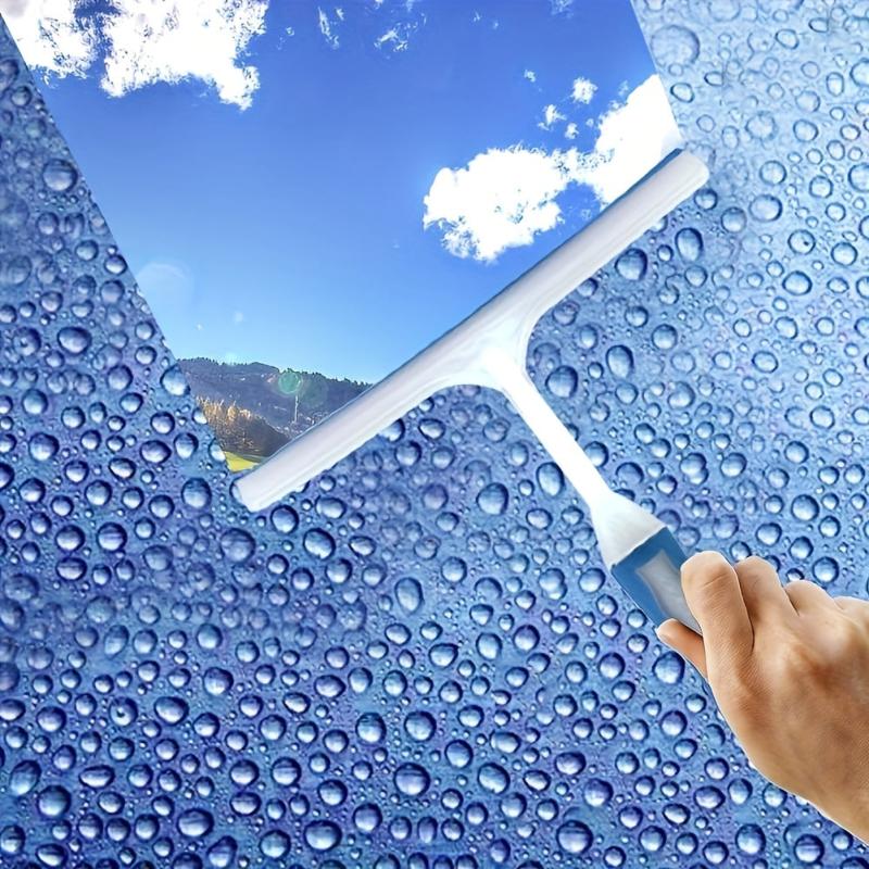 2pcs Shower Squeegee Glass Wiper Water Removal Scraper