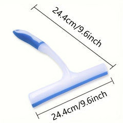 2pcs Shower Squeegee Glass Wiper Water Removal Scraper
