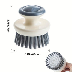 2pcs Kitchen Cleaning Brush with Handle for Bowls Pots Vegetables