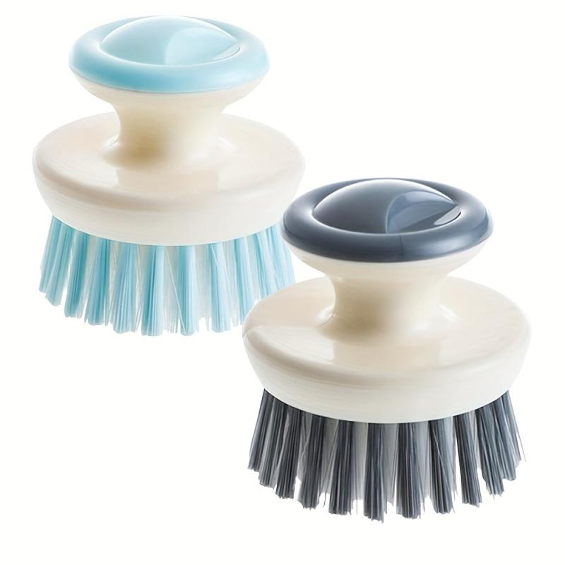 2pcs Kitchen Cleaning Brush with Handle for Bowls Pots Vegetables