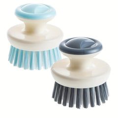 2pcs Kitchen Cleaning Brush with Handle for Bowls Pots Vegetables