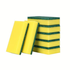5pcs Double Sided Scouring Pad Household Kitchen Sponge