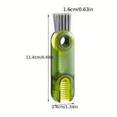 Plastic Cleaning Brush Cup Cover 3-in-1 Multifunctional Hard Bristle Clean Lid