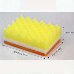 Colored Cleaning Sponge for Kitchen and Pot Scrubbing - 20pcs