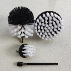 4pcs Drill Brush Set with Extended Pole for Cleaning Grout Tile Bathroom Kitchen