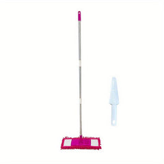 Chenille Flat Floor Mop 360 Rotatable Telescopic Wet Dry Cleaning Mop