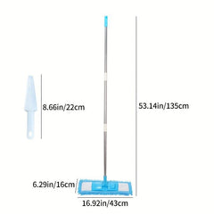 Chenille Flat Floor Mop 360 Rotatable Telescopic Wet Dry Cleaning Mop