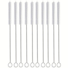 10pc Wide Straw Cleaner Brush Set - 7.87in, 11.8in - Sippy Cups, Water Bottles