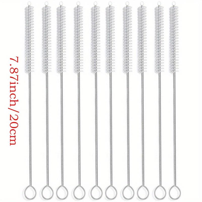 10pc Wide Straw Cleaner Brush Set - 7.87in, 11.8in - Sippy Cups, Water Bottles