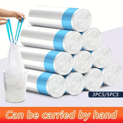 Thickened Drawstring Garbage Bag with Automatic Closure